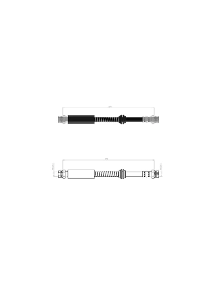 ARKA FREN HORTUMU CADDY 2004 2K0611775K  2K0611775L  2K0611775S  2K0611775T 2K5611775F ürün görseli 1