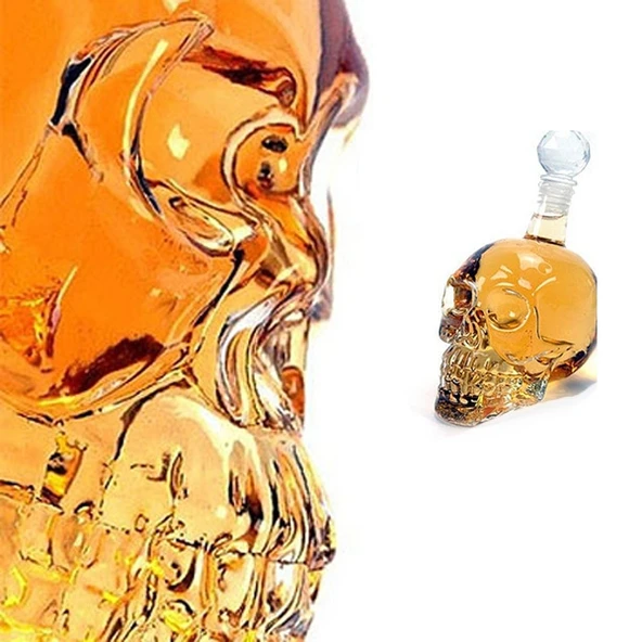 Crystal Head Kuru Kafa Cam Şişe 350 Ml ürün görseli 1