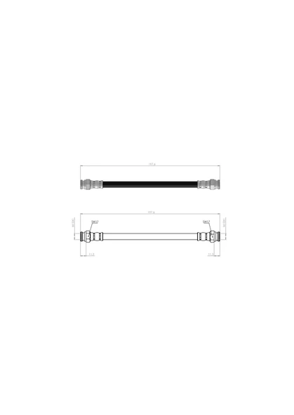 ARKA FREN HORTUMU CADDY 2 SEAT INCA 96-00 6U0611707 - 6U0611775 - 6U0611775A - 6U0611775B ürün görseli 1