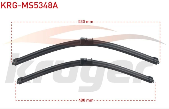 ARAC BAZLI SILECEK SETI 530-480mm VW GOLF IV / POLO (9N) / MAZDA 3 (BK) 6Q1955425 6Q1955425A ürün görseli 1