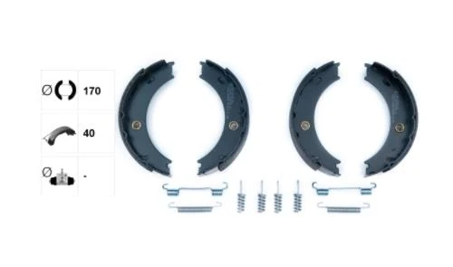 EL FREN BALATASI MERCEDES SPRINTER LT35 46 (904) 412 CDI YAPISTIRMA AKSESUARLI 170X40 mm 1995-2006 ürün görseli 1