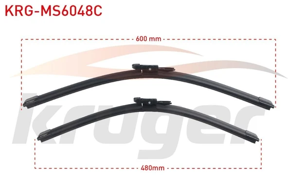 ARAC BAZLI SILECEK SETI 600-480mm VW GOLF VI (5K1) / JETTA (1K2) / PASSAT -362 / SCIROCCO -137,138 / AUDI A3 (8P1) / BMW SERISI 3 (F30) / X1 (E84) / M ürün görseli 1