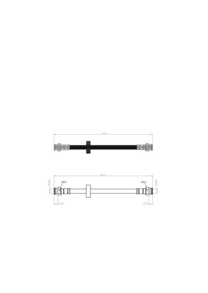 ARKA FREN HORTUMU CADDY 2 SEAT INCA 425 MM 95-04 ürün görseli 1