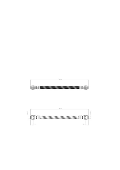 ARKA FREN HORTUMU TOUAREG-Q7-CAYENNE 427MM 04 7L0611776 - 7L0611776A - 7P0611776 - 95535506000 ürün görseli 1