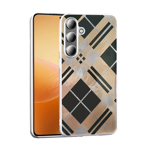 Galaxy S25 Kılıf Parlak Desenli İnce Tasarım Mep Kapak ürün görseli 1