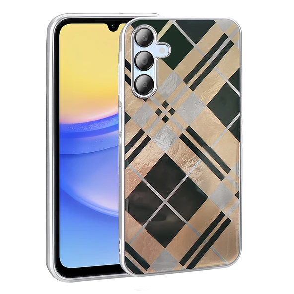 Galaxy A15 Kılıf Parlak Desenli İnce Tasarım Mep Kapak ürün görseli 1