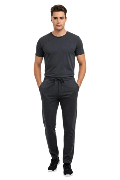 Erkek Beli Lastikli Jogger Pantolon Regular Fit BGL-ST05194 ürün görseli 1