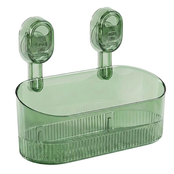 Sunup SN-29266 Vantuzlu Şeffaf Banyo Mutfak Rafı Organizer ürün görseli 1