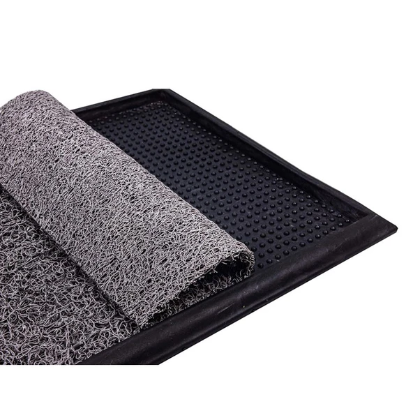 Hijyenik Plastik Paspas 60x80 cm (İçinde Kıvırcık Paspas Dahil) ürün görseli 1
