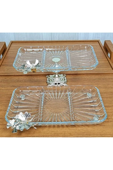 PTTAVM: Elta Collection 2 li Paşabahçe Kristal Metal Ayaklı Gümüş