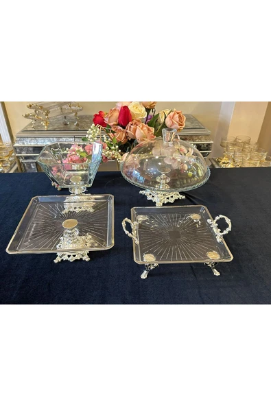 Elta Collection 4 parca gümüş set ürün görseli 1