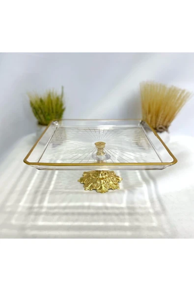 Elta Collection Yeppo Store Madlen Metal Ayaklı Sunumluk Tabak ürün görseli 1