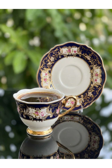 Elta Collection Victoria 24K Altın İşlemeli 6 Kişilik Porselen Fincan Seti Takımı ürün görseli 1