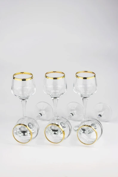 Elta Collection Lav 6lı Altın Kahve Yanı Bardağı ürün görseli 1