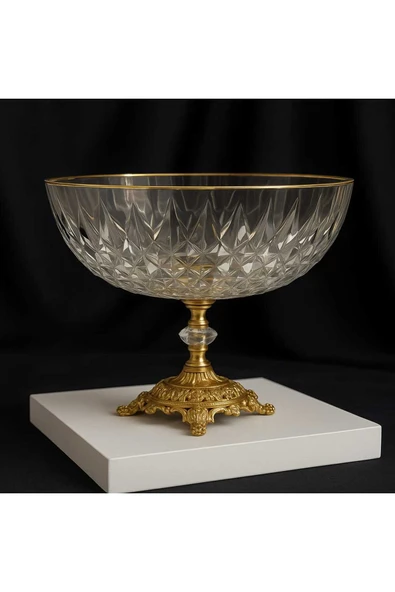 Elta Collection Metal Ayaklı Lüx Oval Gondol Sunum Kasesi ürün görseli 1