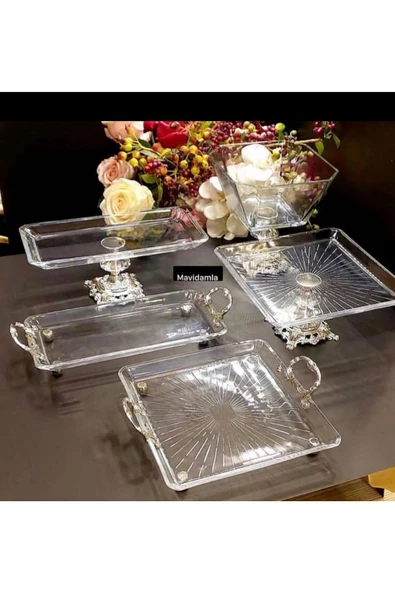 Elta Collection 5 parca gümüş set ürün görseli 1