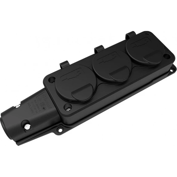Bemis Bemis, 1/16A.220V.IP54 Kaucuk Üçlü Grup Prız, BK1-1402-3613 ürün görseli 1