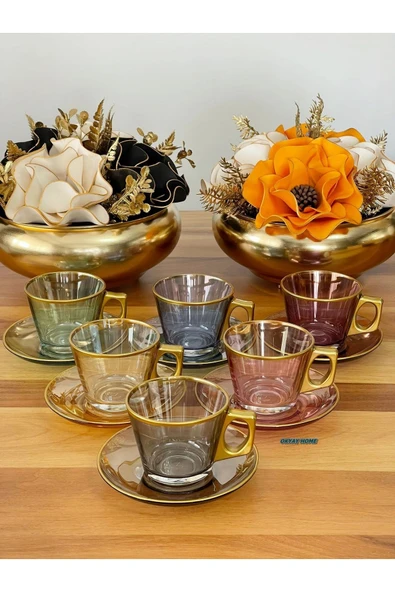 Elta Collection PAŞABAHÇE Vela Fincan Takımı 12 Parça 6 Kişilik Çay Seti, Kahve Seti , Lüks, Hediyelik Çeyizlik ürün görseli 1
