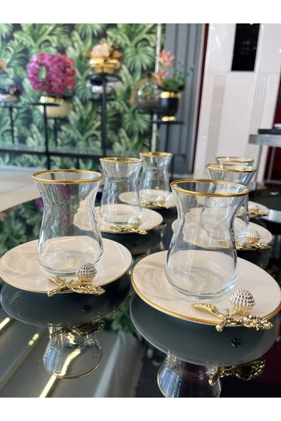 Elta Collection Pandoranin Kutusu Porselen Tabakli Taşli Hediyelik Cay Seti ürün görseli 1