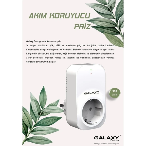 Galaxy Akım Koruma Prizi - A220 - Resim 2