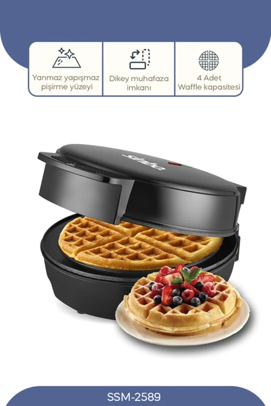 Sinbo Waffle Makinesi SSM-2589 - Resim 4
