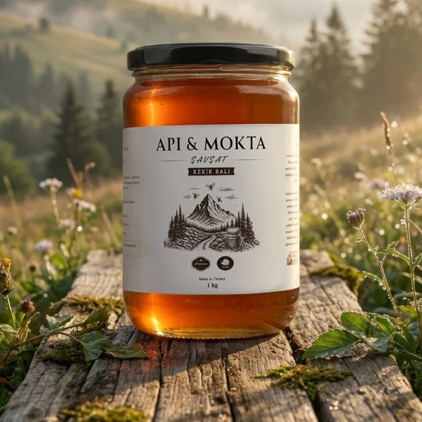 Apimokta Doğal Katkısız Kekik Balı 1 kg  / Artvin Şavşat Kekik Balı ürün görseli 1