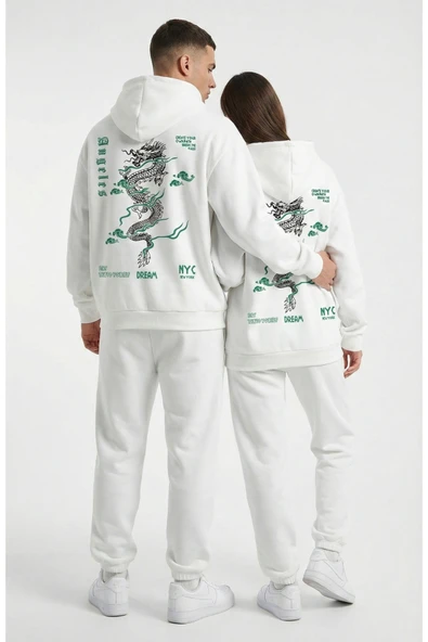 Nevermind Unisex Oversize Hoodie Detaylı Grafik Figür Baskılı ürün görseli 1