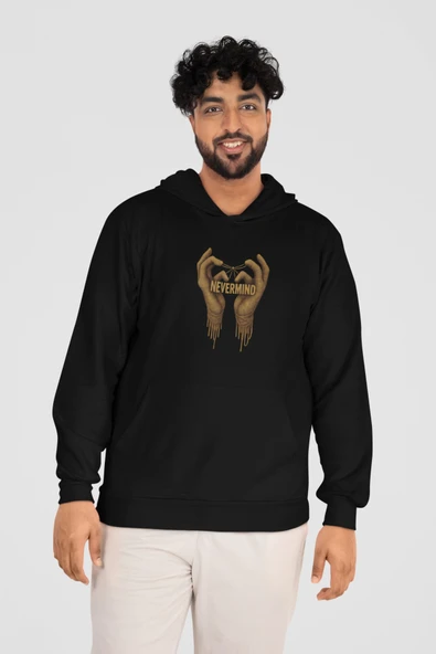Oversize Unisex Sweatshirt - Kapüşonlu Özel Hoodie ürün görseli 1