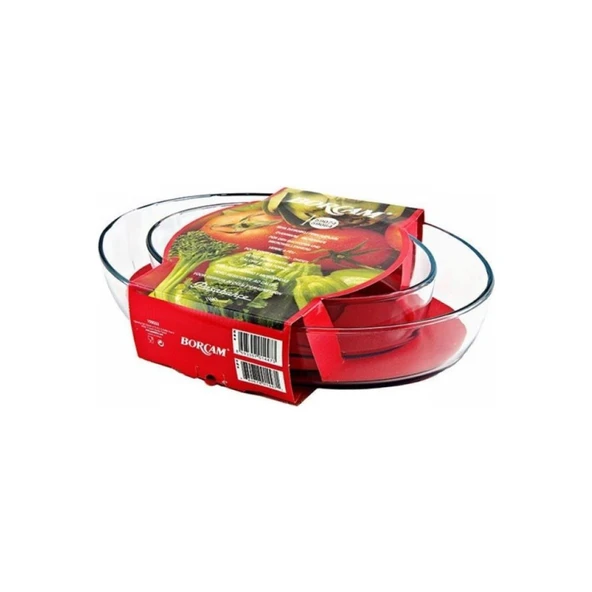 Paşabahçe 159033 Borcam 2"li Oval Tepsi ürün görseli 1