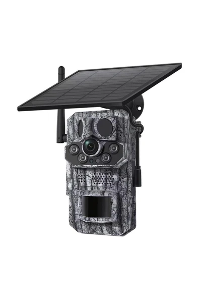 Avenir AV-S443H 3mp 4g Solar Foto Kapan No-Glow Kamuflaj Avcılık Doğal Yaşam Kamerası Sim Kartlı ürün görseli 1