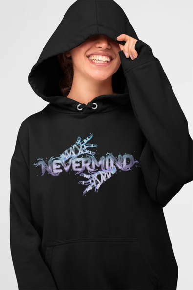 Oversize Desen Baskılı Unisex Hoodie Sweatshirt ürün görseli 1