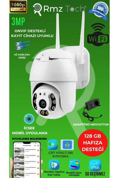 Avenir AV-M20 Speed Dome 2 MP Gece Görüşlü IP Wi-Fi Güvenlik Kamerası ürün görseli 1
