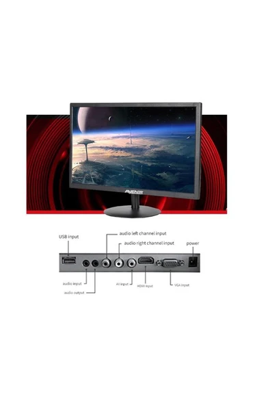 AVENİR AVENIR 19" LED AV-M19A 5MS 60Hz HDMI Güvenlik Monitör ürün görseli 1