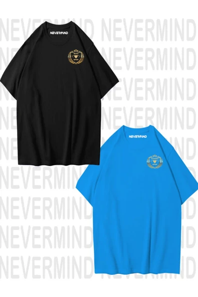 Hanımcı/Beyci Spor Baskılı İkili Oversize Sevgili Tshirt Eş Kombini ürün görseli 1