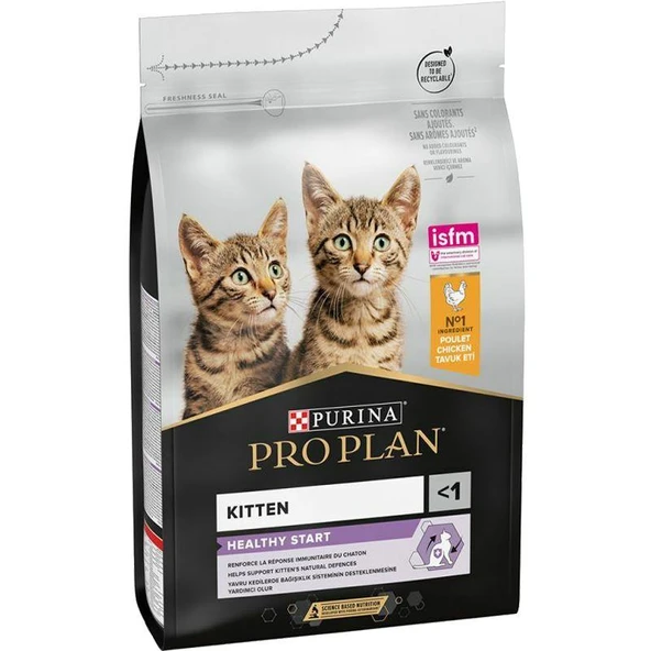 Pro Plan Kitten Tavuklu ve Pirinçli Yavru Kedi Maması 1,5 Kg ürün görseli 1
