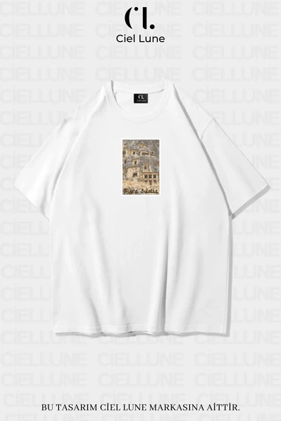Unisex Kadın Erkek Myra Adalia Baskılı Özel Tasarım Oversize T-shirt ürün görseli 1