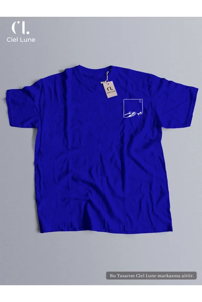 Nevermind Unisex Ciel Lune Tasarım Oversize Tshirt ürün görseli 1