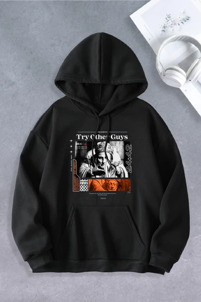 Unisex Kadın Erkek Try Othet Guys Baskılı Oversize Sweatshirt ürün görseli 1