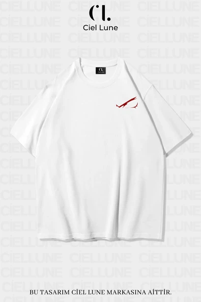 Nevermind Unisex Kadın Erkek Red Eyes Baskılı Özel Tasarım Oversize T-shirt ürün görseli 1
