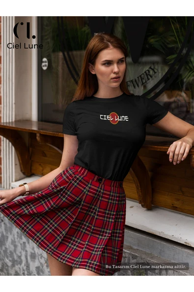 Nevermind Unisex Optic Line Ciel Lune - Oversize T-Shirt ürün görseli 1