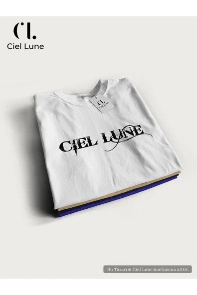 Nevermind Erkek Blocking Graphic Ciel Lune - Oversize T-Shirt - Resim 10