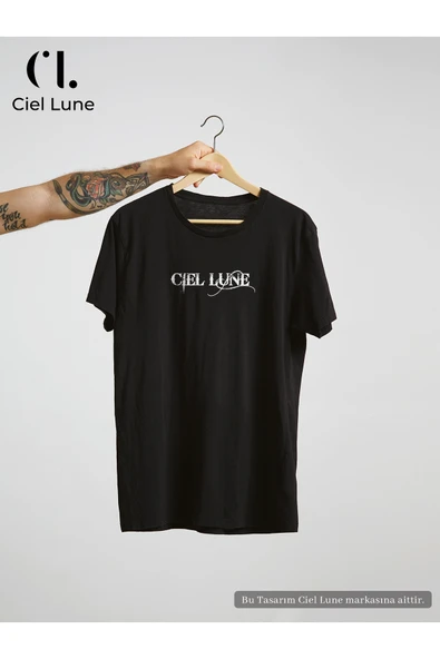 Nevermind Erkek Blocking Graphic Ciel Lune - Oversize T-Shirt - Resim 8
