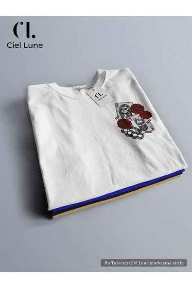 Nevermind Unisex King And Rose Özel Tasarım - Oversize T-Shirt ürün görseli 1
