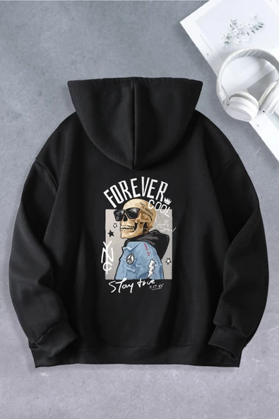 Nevermind Unisex Kadın Erkek Forever Cool Oversize Sweatshirt ürün görseli 1