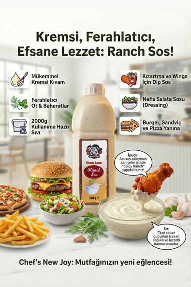 Ranch Sos 2000 gr Ranch Sauce - Resim 2