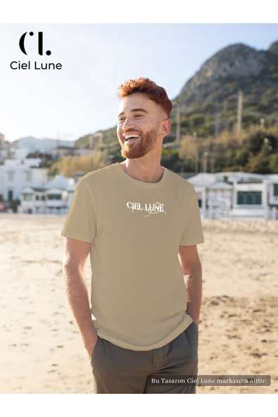 Nevermind Erkek Blocking Graphic Ciel Lune - Oversize T-Shirt ürün görseli 1