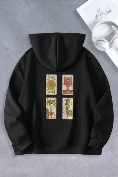 Nevermind Unisex Kadın Erkek Minor Ta-rot Modeli Oversize Sweatshirt 2 İPLİK ürün görseli 1
