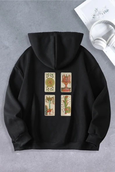 Unisex Kadın Erkek Minor Tarot Modeli Oversize Sweatshirt ürün görseli 1