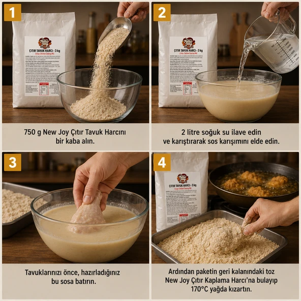 Çıtır Tavuk Harcı 3000 gr Pane Harcı - Resim 3