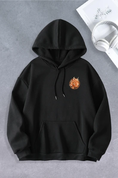 Unisex Kadın Erkek Tiger Baskılı Oversize Sweatshirt 2 İPLİK ürün görseli 1